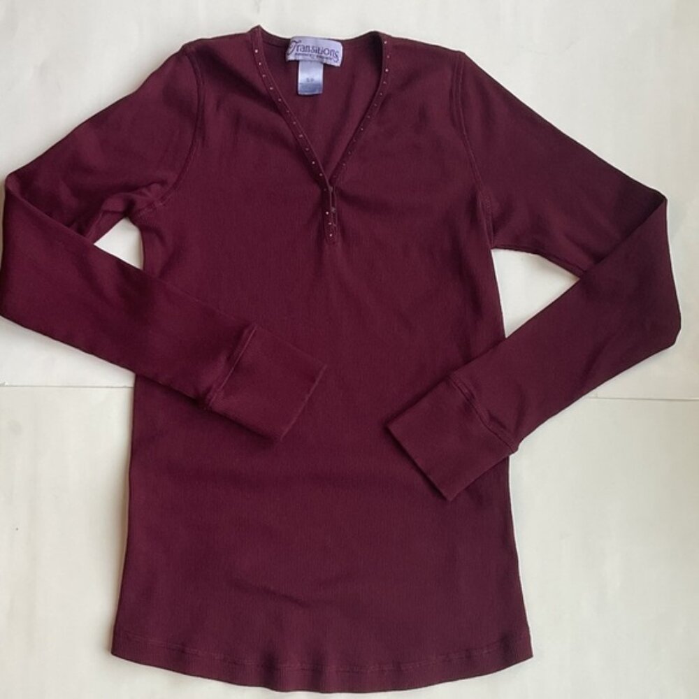 😊 Host Pick! ❤️ Embellished Maternity Long Sleeve Top